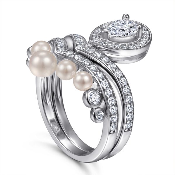 Elegant S925 Silver Teardrop Pearl Ring – Timeless and Sophisticated Minimalist Jewelry for Women - Image 5