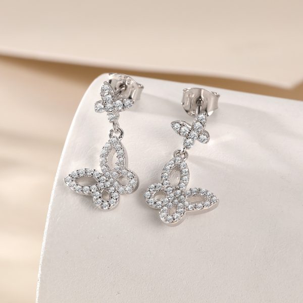 S925 Silver Bow Tassel Earrings – Elegant and Playful Dangle Earrings for Women’s Chic Fashion - Image 3