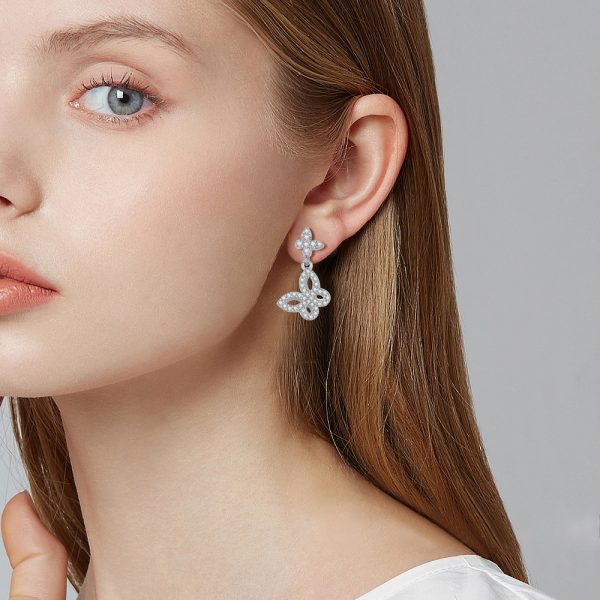 S925 Silver Bow Tassel Earrings – Elegant and Playful Dangle Earrings for Women’s Chic Fashion - Image 5