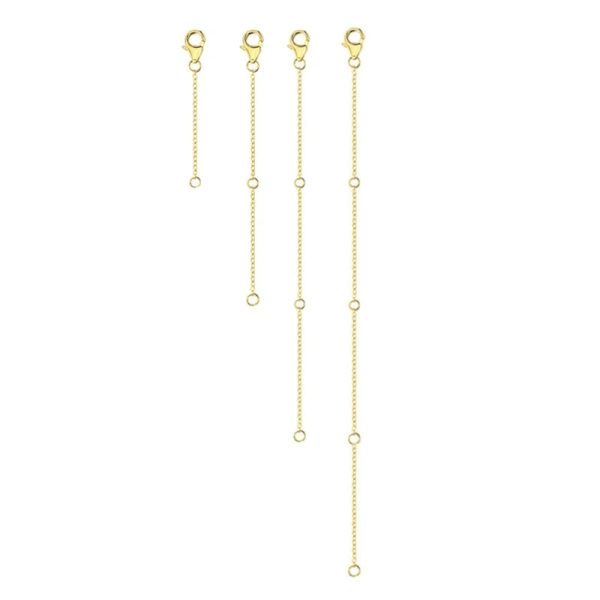 4-Piece Necklace Extender Set – Adjustable Length 2–8in (5–20cm) - Image 2