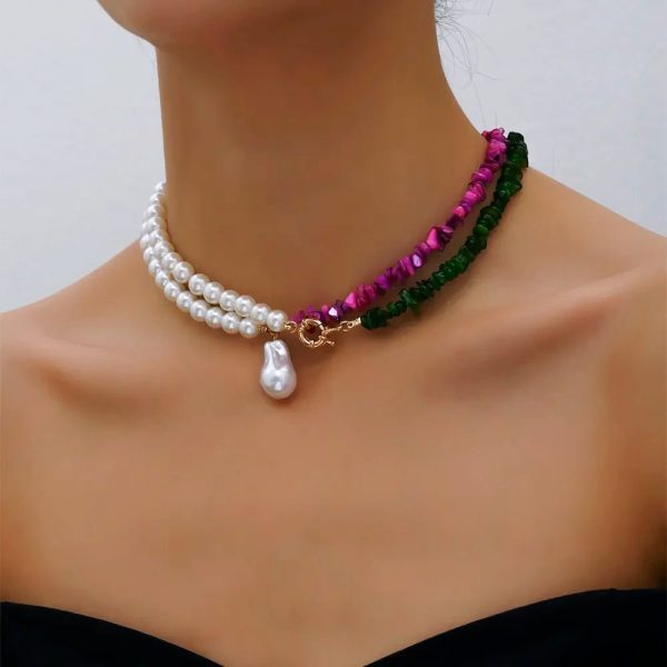 Elegant Pearl Statement Choker Necklace – Timeless Sophistication - Image 3