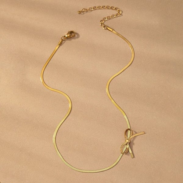 Romantic Dainty Bow Necklace – Feminine Charm with Sweet Detail - Image 4
